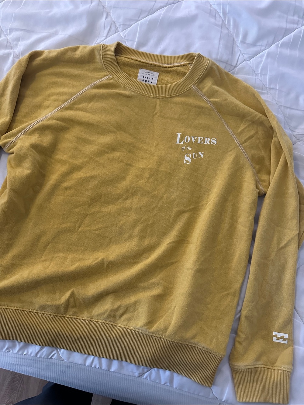 Billabong Mustard 'Lovers of the Sun' Crewneck Sweater - Men